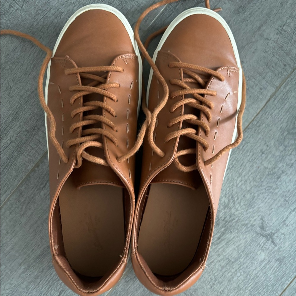 Tan sneakers